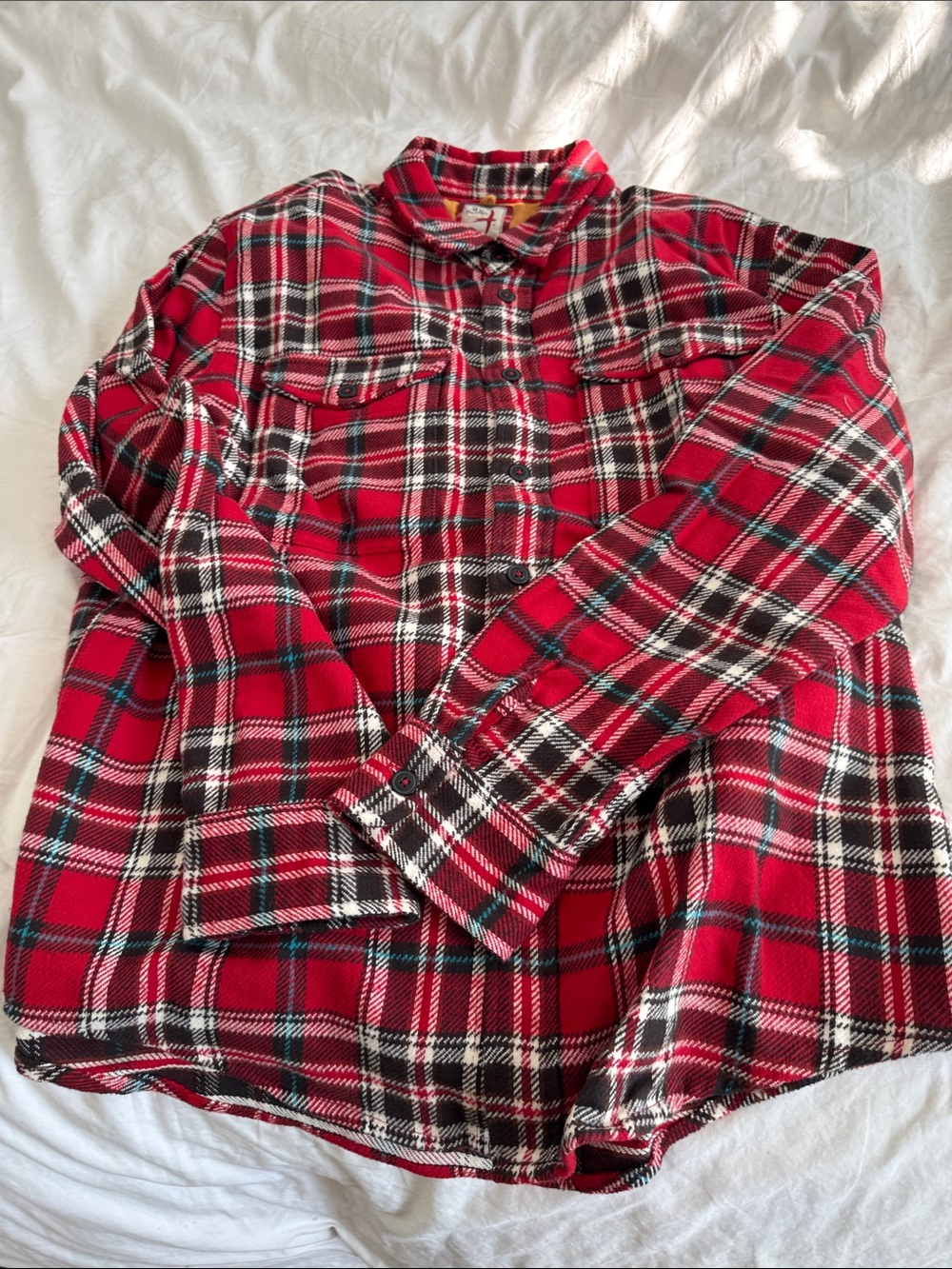 Relwen Men's Red Plaid Flannel Shirt - Classic Button-Up,extra thick